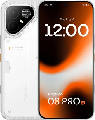 Tecno Pova 8 Pro 5G 256GB 8GB RAM Dual SIM NFC 6500mAh Unlocked Arc White