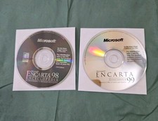 Microsoft Encarta 98 Encyclopedia CD Windows And Encarta 99 Lot Of 2 Disc Only