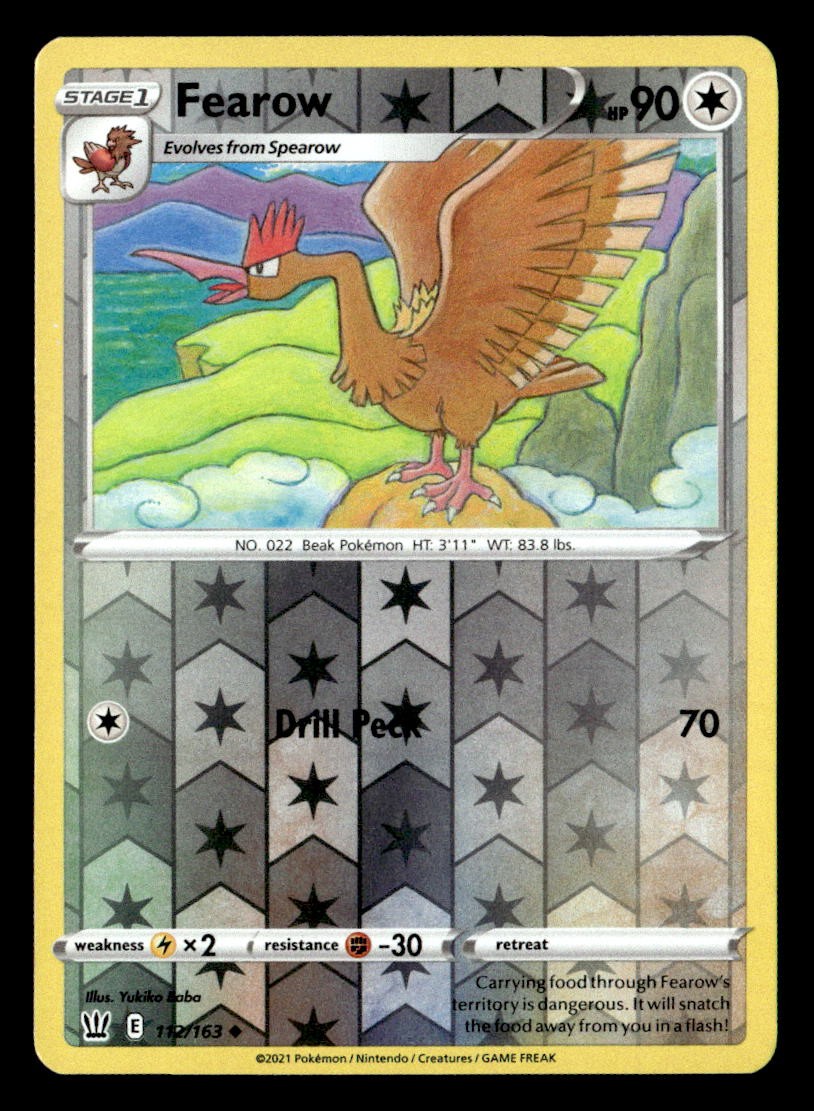 Pokemon Fearow #112/163 tcg Near Mint or Better