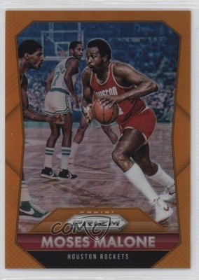 2015-16 Panini Prizm Orange Prizm 25/65 Moses Malone #260 HOF 17sn