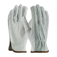 Pip 68-161Sb/M Leather Drivers Gloves, Cowhide, Shirred Slip-On, Keystone