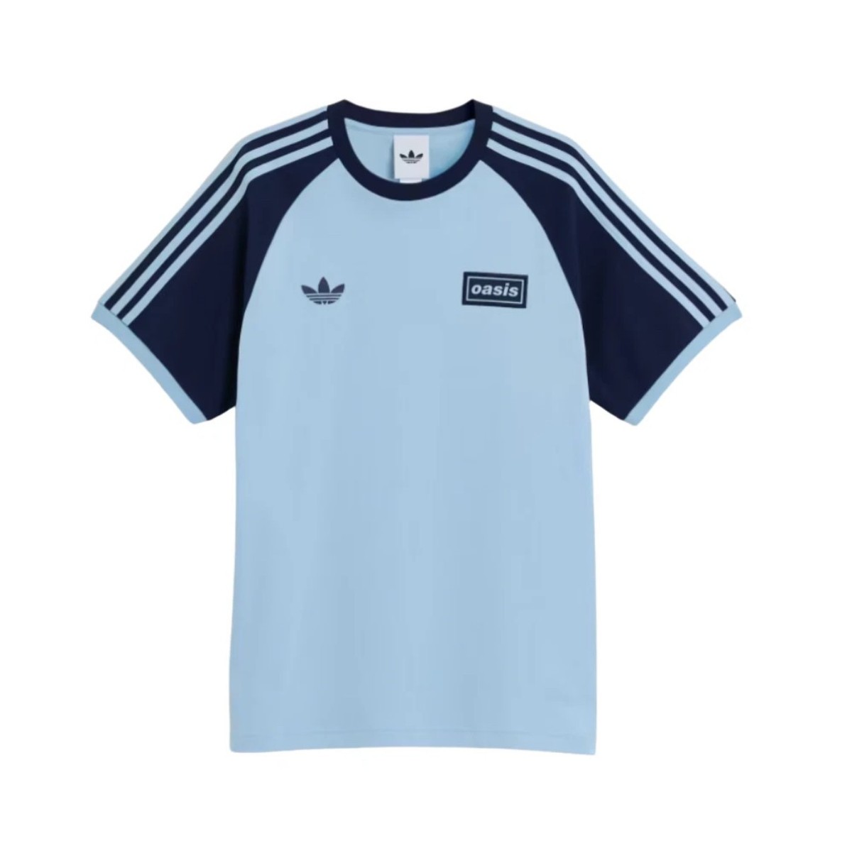 Oasis × adidas TOUR 3-STRIPES Tシャツ Adidas X Oasis Tour 3-Stripes Football T-Shirt Black/Blue/Green