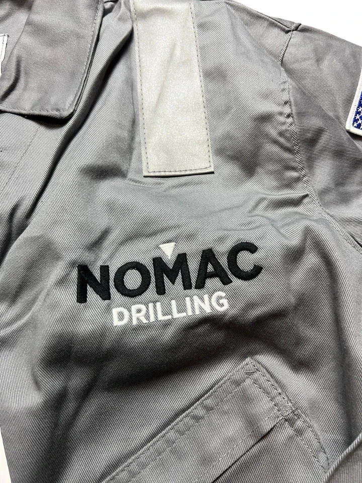 NWT Crude FR Flame Resistant Coveralls Oil Gas Fire Gray Men's 52X30 - Image 4 of 4