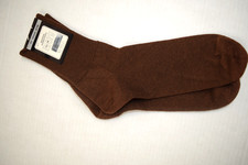 Vintage Socks 50s 60s Beloit Hosiery Brown Wool Cotton Above Ankle 9-10 New
