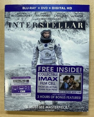 Interstellar (Blu-ray+DVD+Digital HD) with Film Cell & Slipcover