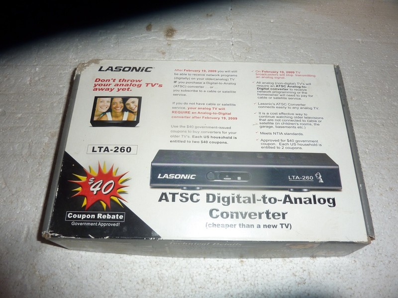 NOS Lasonic LTA-260 ATSC Digital to Analog Converter Complete with Remote