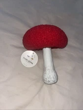 Flora Bunda Red Sherpa Mushroom Retro Mushrooms Shelf Decor