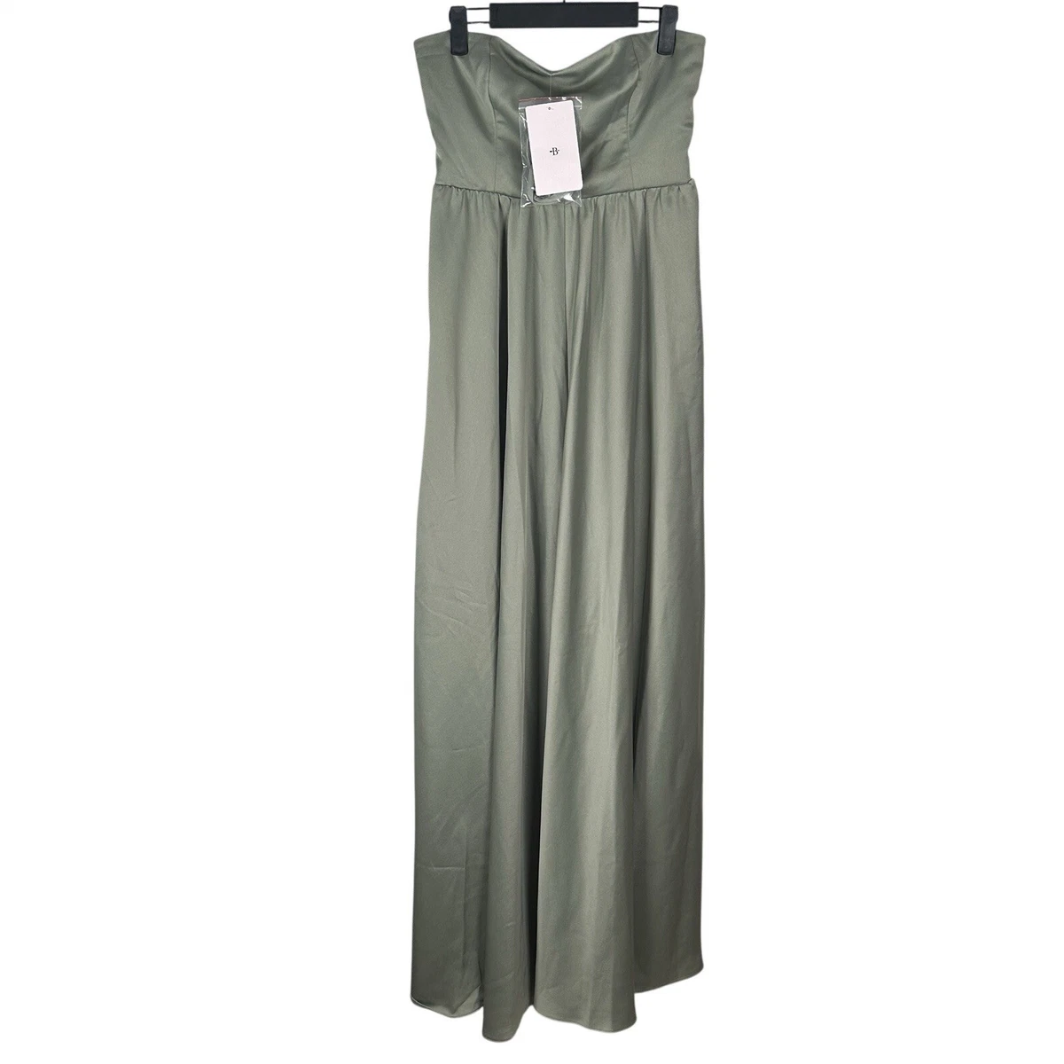 chinese dress ladies Strapless Draped Floral Jacquard Column Gown In Fern main image 1