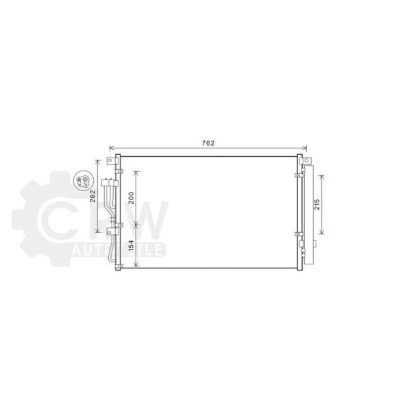 Kondensator Klimaanlage FüR Hyundai IX55-image