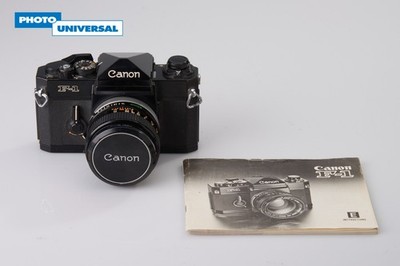 Canon F-1 SLR Gehäuse #566740 mit FD 50mm F1.4 S.S.C. #1269954