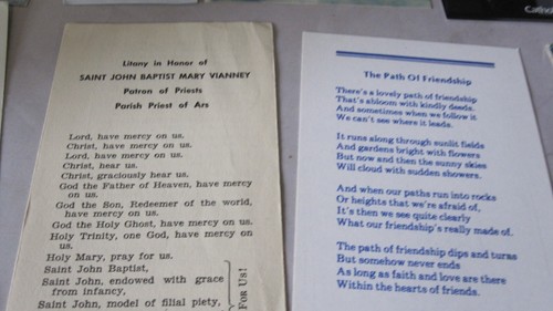 40 Vintage Catholic Ephemera Rosary All Souls Prayer Cards Book Marks Pamphlets - Imagen 14 de 21