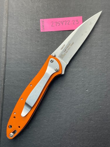 Kershaw 1660OR Ken Onion Leek Assisted Flipper Knife Bead Blast Blade - Picture 18 of 25