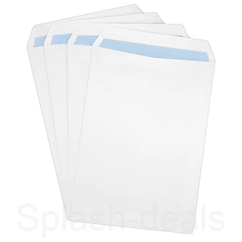 Plain White Envelopes - Strong Self Seal - A4/C4 A5/C5 DL Sizes 90 GSM - Picture 4 of 4