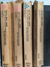 GENUINE RICOH SAVIN LANIER TONER SET MP C5501 C91555 Yellow, Cyan,2 Magenta
