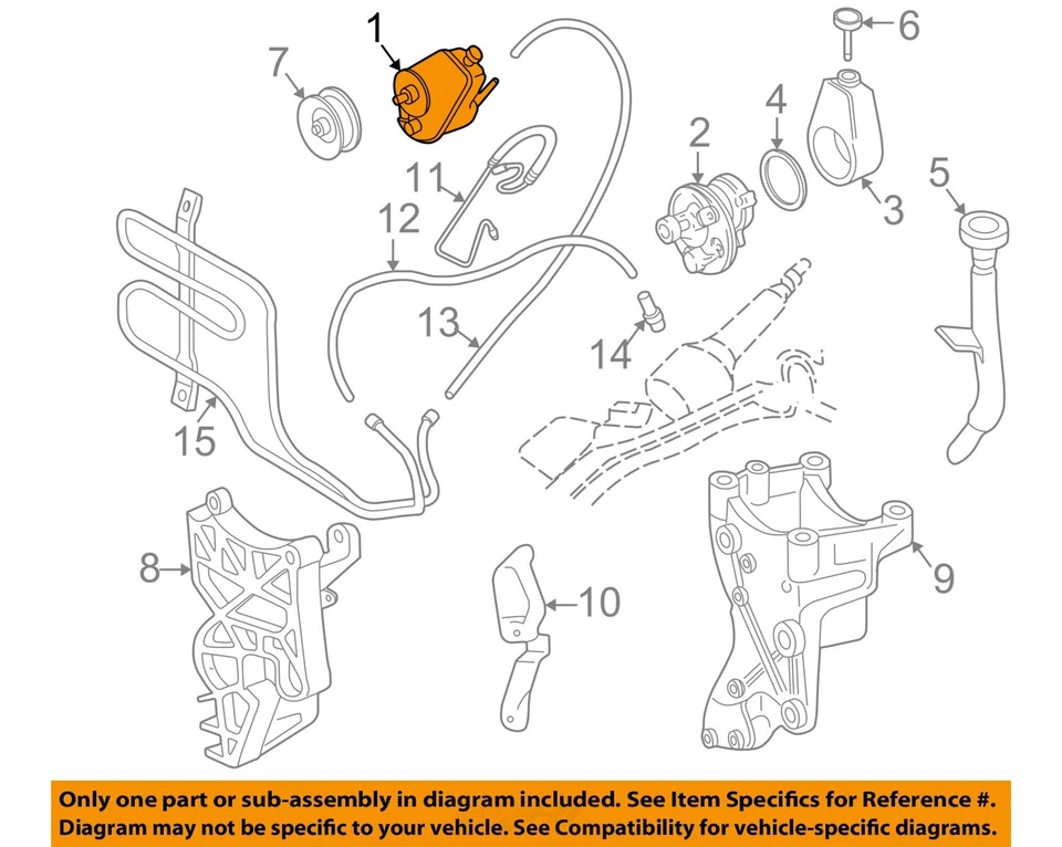 Bomba de dirección asistida usada se adapta a: Chevrolet Blazer s10/jimmy s15 1998 grado A Foto 3 de 4