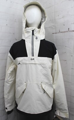 Volcom Fern Insulated Gore Pullover Snowboard Jacket, Women's Large Moonbeam New