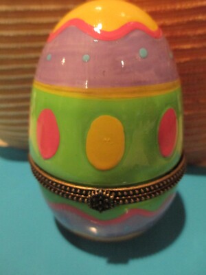 1310 pastel Easter egg   EGG TRINKET BOX