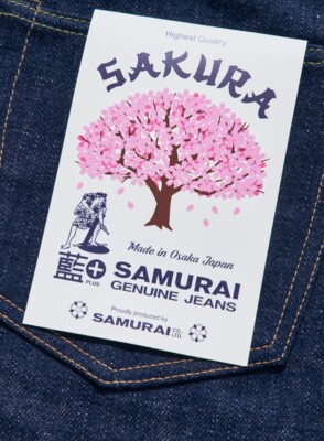 Samurai Jeans S500AX-SAKURA 18oz Indigo Sakura Cotton Selvedge One