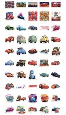 Cars Lightning McQueen Themed Set of 50 Assorted Stickers