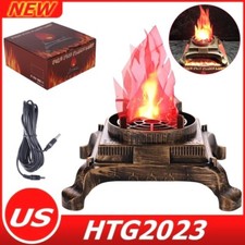 3W Prop Electric LED Fake Fire Flame Effect Light Artificial 3D Campfire Lamp US