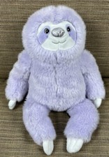 FAO Schwarz Sparkles Sloth Lavender Purple Plush Stuffed Animal Toy 15