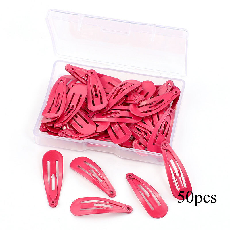 Cptots 12 PCS Metal Snap Hair Clips Heart Shape Barrettes For Women Non Slip