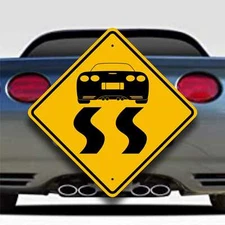 Corvette C5 - Customizable Tire Burnout Sign - Sports Car Garage Decor -Fun Gift