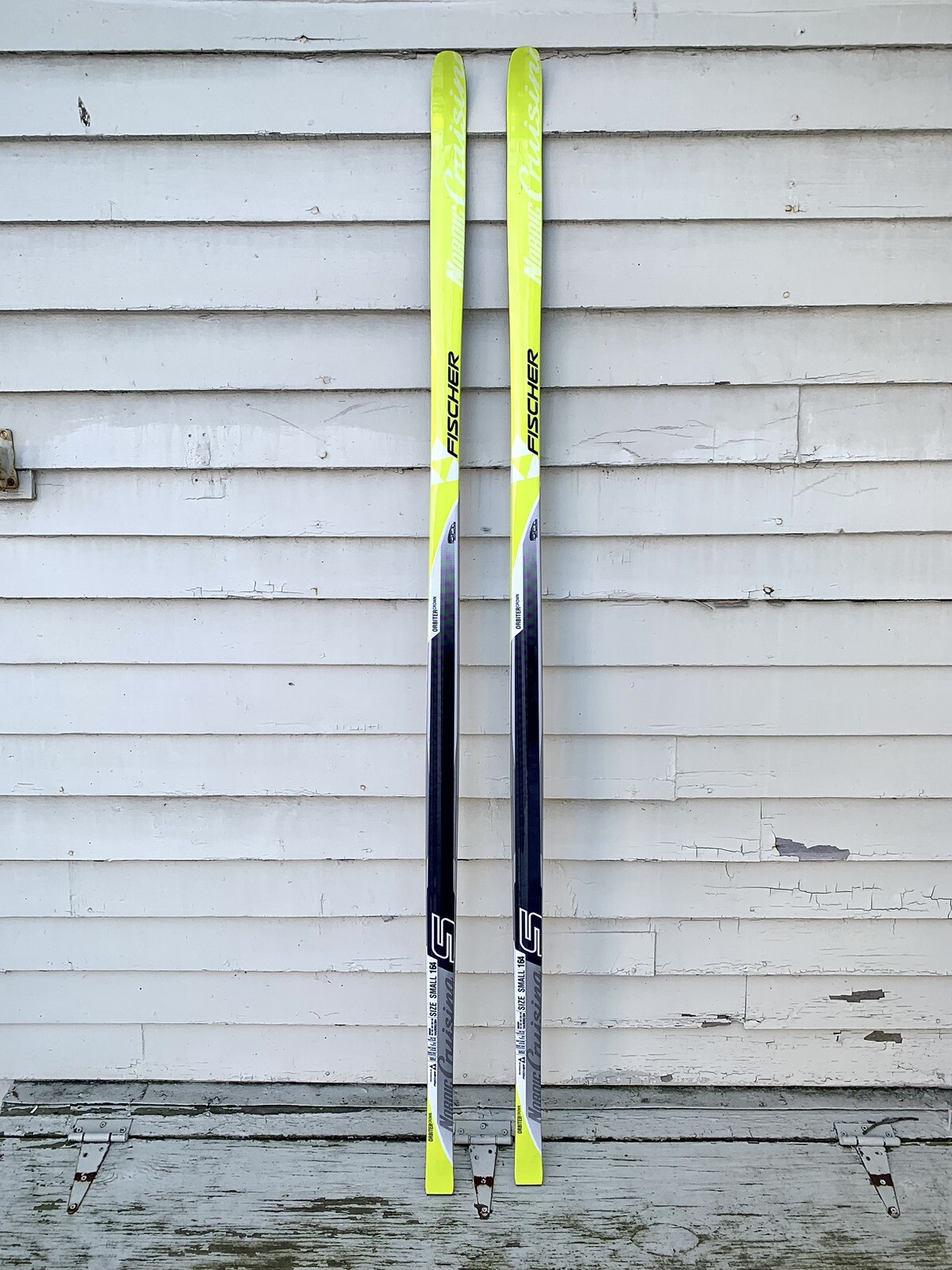 FISCHER ORBITER Crown 164cm Waxless Nordic XC Skis Cross Country Fishscale NOS eBay
