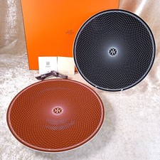 Juego de 2 vajilla de porcelana Hermes H Deco plato grande para servir 32 cm con caja