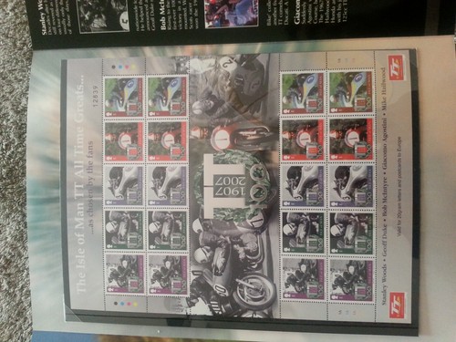 COLECCION SELLOS ISLA DE MAN TT CENTENARIO-1907/2007 - Imagen 3 de 3