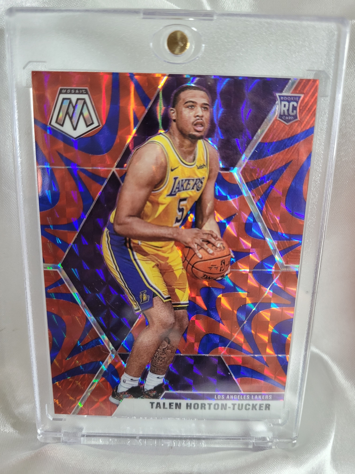 2019 Panini Mosaic Talen Horton Tucker Reactive Blue Prizm Rookie 215