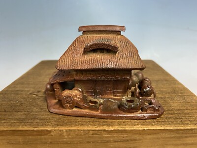 Mame Accent Shohin Size Japanese Bronze Tenpai For Bonsai Tree Display Clay  Hut | eBay
