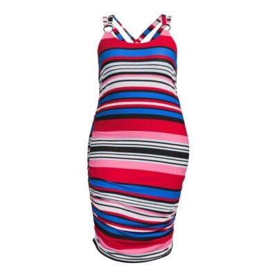 summer plus size bodycon dress Plus Size Bold Lines Bodycon Dress