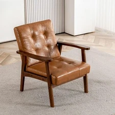 Mid Century Modern Accent Chairs for Living Room, Comfy Bedroom Chairs