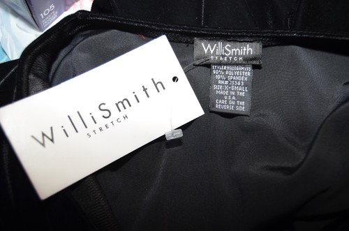NWT Willi Smith Stretch Velour Lace Party Cocktail Shirt Womans XS Made in USA - Imagen 9 de 10