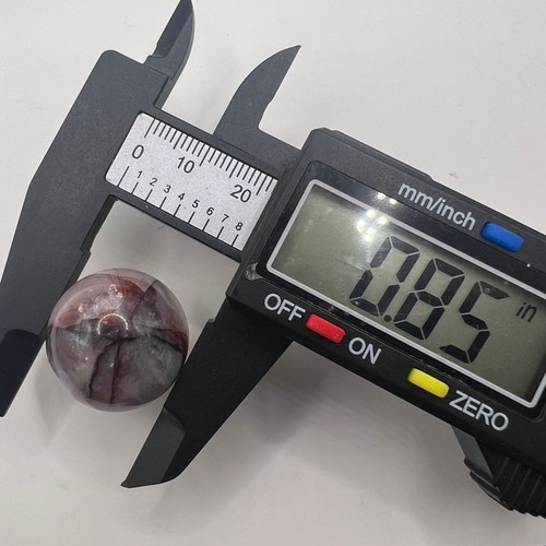 Fire Quartz Crystal Marble Sphere - Picture 11 of 12