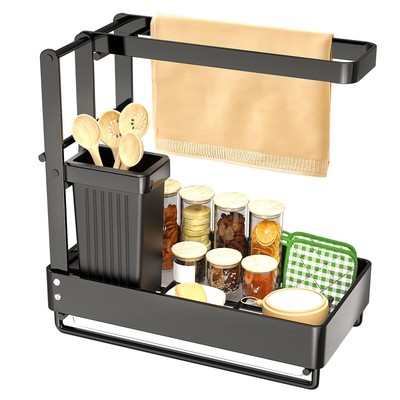 Yawinhe Sponge Holder for Kitchen Sink Kitchen Sink Caddy Organizer with Deta...