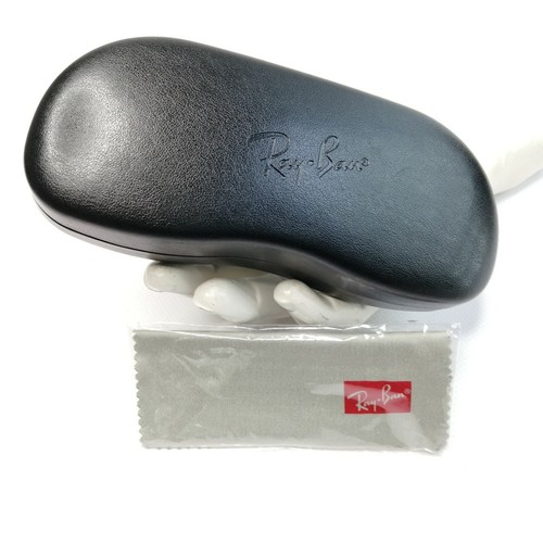 Custodia per occhiali Ray Ban XL nera + panno per pulizia custodia rigida occhiali da sole box gusci rigidi - Foto 8 di 9
