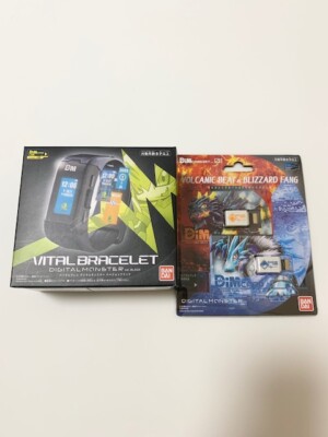 BANDAI Digimon Vital Bracelet Ver. Black w/ DIM Card digital