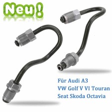 2× Bremsleitung Für Audi A3 Seat Leon Skoda Octavia VW GOLF V VI 5 6 Hinten DHL