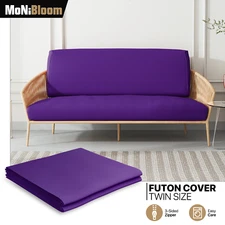 Lavender Twin Size Slipcover Cushion Stretch Futon Cover Washable Sofa Protector