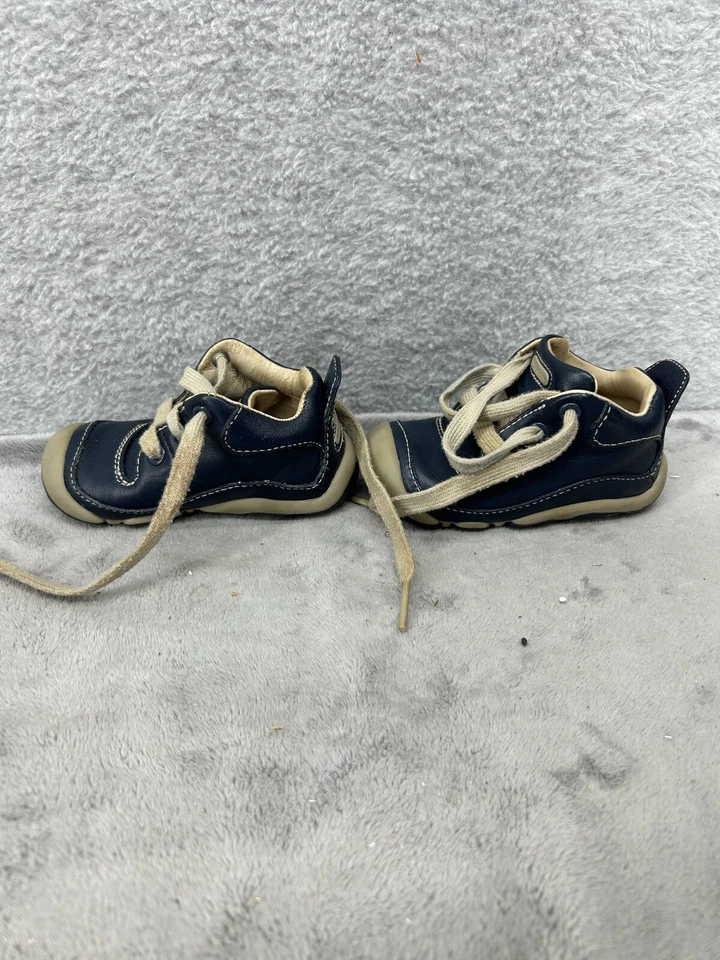 Bebés Niños Stride Rite Zapatos para Caminar Cuero Azul Marino Talla 3M Foto 4 de 4