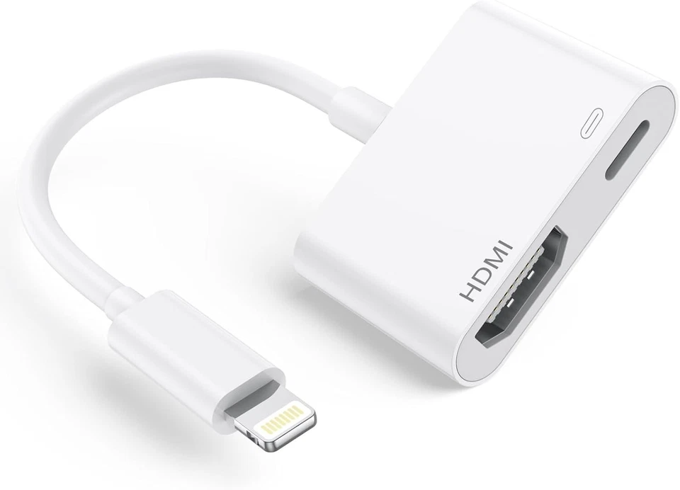 Cavo Lightning con Certificazione MFi iPhone iPad HDMI TV 1080P Video AudioPower - Immagine 2 di 4
