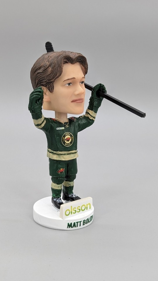 Matt Boldy Bobblehead Iowa Wild Hockey Player Sport Figurine Figure