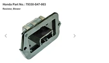BNIB OEM Genuine 94-04 Honda Accord Front Blower Motor Resistor Transistor Unit