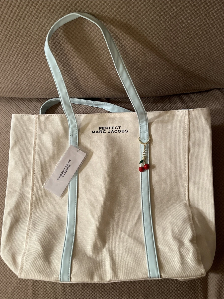 Marc Jacobs Canvas Perfect Cherry Charm Tote Bag