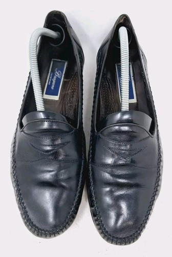 Cole Haan Mens Bragano Size 10.5 M Black Slip On Penny Loafers Dress Shoes - Picture 5 of 9