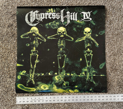 CYPRESS HILL - IV (1998) - Vtg Retail Promo Poster - RARE & UNUSED
