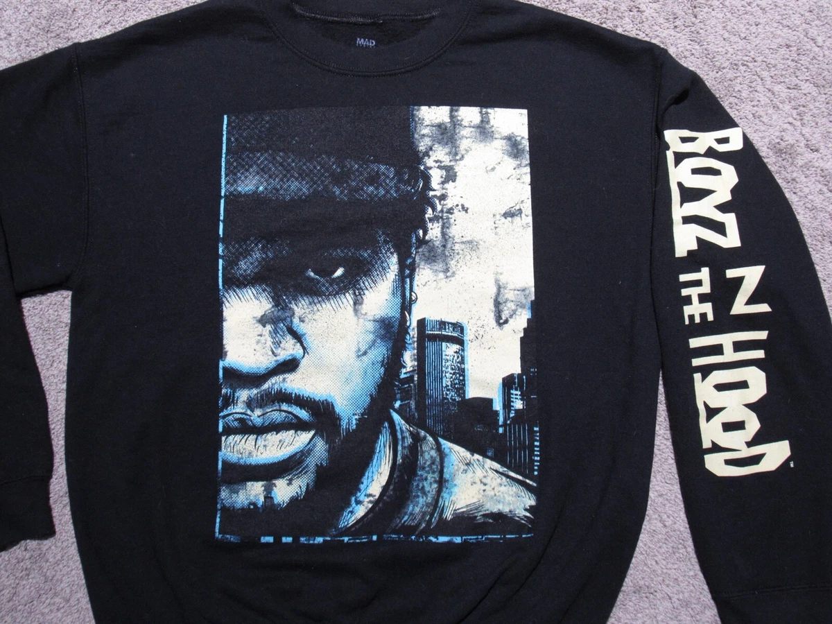 BOYZ N THE HOOD Pullover SWEATSHIRT Mens MED Ice Cube Big Face Sleeve Print  Hit | eBay