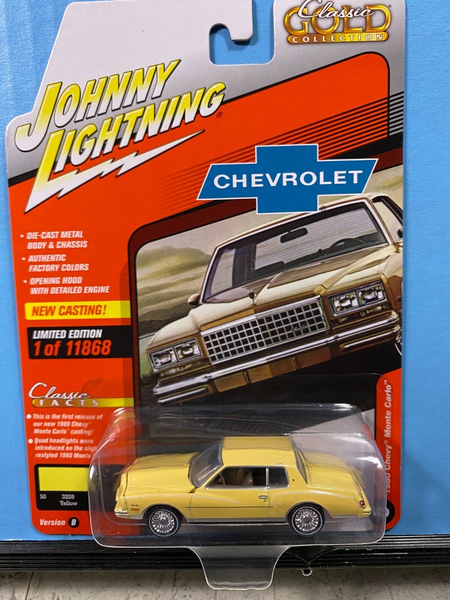 1/64 JOHNNY LIGHTNING CLASSIC GOLD 1980 CHEVROLET MONTE CARLO